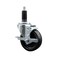 Service Caster 4'' Phenolic Swivel 1-1/8'' Expanding Stem Caster with Brake SCC-EX20S414-PHS-TLB-118 - alternate 1
